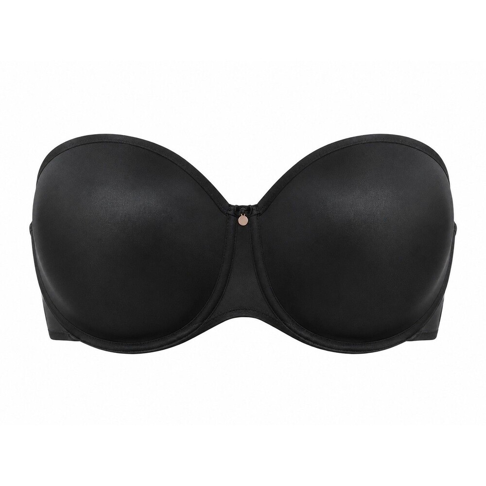 Elomi Women's Plus Size Strapless Underwire Molded Cup Bra Black 36M